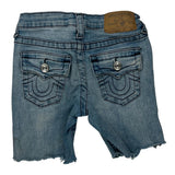 True Religion Denim Shorts - 22W UK 2 Light Wash Denim