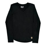 Carhartt Long Sleeve T-Shirt - Medium Black Cotton