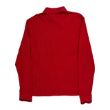 Tommy Hilfiger Striped Long Sleeve Polo Shirt - XL Red Cotton