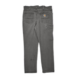 Carhartt Carpenter Trousers - 38W 32L Grey Cotton