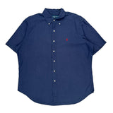 Ralph Lauren Short Sleeve Shirt - XL Blue Linen
