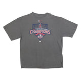 MLB Mens Grey AL West Division Champions Graphic T-Shirt XL Short Sleeve Crew