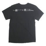 CALVIN KLEIN Mens Black Graphic T-Shirt M Short Sleeve Crew Neck Cotton
