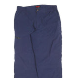 FJALLRAVEN Womens Polyester Blend Blue Regular Leg Trousers W32 L30 Outdoor