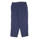 FJALLRAVEN Womens Polyester Blend Blue Regular Leg Trousers W32 L30 Outdoor