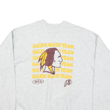 HANES Mens Grey Salem Math Team Crew Neck L Cotton Blend Sweatshirt