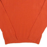 CHAPS Mens Orange Plain Cotton Jumper Crew Neck Regular Fit M Casual Knitwear