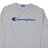 CHAMPION Mens Grey Long Sleeve Crew Neck T-Shirt 2XL Cotton Blend Casual