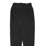 LEE Womens Relaxed Black Denim Jeans W27 L31 Comfortable Cotton Blend Zip