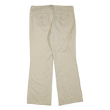 MANHATTAN CHINO Womens Cotton Blend Beige Regular Fit Straight Leg Trousers W36