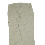 COLUMBIA Mens Regular Beige Cargo Trousers W34 L32 Outdoor Zip Pocket Utility