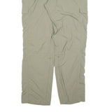 COLUMBIA Mens Regular Beige Cargo Trousers W34 L32 Outdoor Zip Pocket Utility