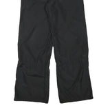 CONTEMPORARY Womens Black Relaxed Wide-Leg Trousers W30 L30 Polyester Blend Zip