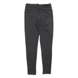 LEVI'S Womens Jeans Black Slim Skinny Denim W29 L30 Stud Embellished Zip