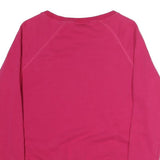 NIKE Womens Pink Sweatshirt Crew Neck S Cotton Blend Pullover Casual