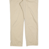 DICKIES Mens Slim Beige Cotton Blend Trousers W32 L28 Zip Closure Casual Pants