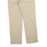 DICKIES Mens Slim Beige Cotton Blend Trousers W32 L28 Zip Closure Casual Pants