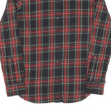 LAUREN RALPH LAUREN Womens Red & Navy Check Shirt S Classic Cotton Long Sleeve
