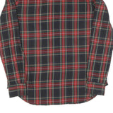 LAUREN RALPH LAUREN Womens Red & Navy Check Shirt S Classic Cotton Long Sleeve