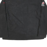 REEBOK Mens Black Running Jacket XL Polyester Blend Zip Plain Athletic