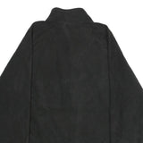 STARTER Mens Black Zip Jacket L Polyester Plain Casual Sportwear Lightweight