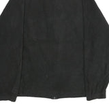 STARTER Mens Black Zip Jacket L Polyester Plain Casual Sportwear Lightweight