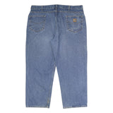 CARHARTT Mens Relaxed Blue Denim W44 L28 Cotton Jeans Zip Casual Workwear