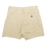 CARHARTT Mens Shorts Beige Casual Cut-Off M W32 Distressed Workwear
