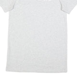 ADIDAS Womens White Cotton T-Shirt Dress Short Sleeve UK 6 Casual Logo Print