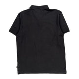 Puma Polo Shirt - Large Black Cotton