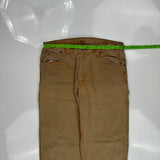 Dickies Carpenter Pants - 36W 33L Brown Cotton
