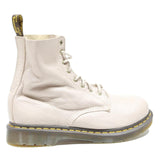 DR MARTENS 1460 Womens Lace-Up Boots White Leather UK 9 Durable Classic Style