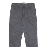 CARHARTT Mens Cotton Blend Grey Relaxed Straight Trousers W33 L34 Workwear