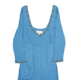 TEMPERLEY LONDON Womens Blue Day Jersey Plain Long Sleeve Knee Length UK 12