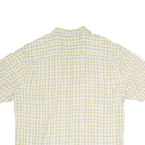 NAUTICA Mens Yellow & Cream Check Shirt XL Cotton Blend Casual Comfort