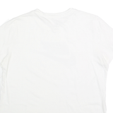 NIKE Womens White T-Shirt L Short Sleeve Crew Neck Cotton Classic Logo
