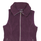 CALVIN KLEIN Womens Purple Outdoor Jacket M Polyester Blend Woven Sleeveless Zip