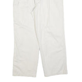 TOMMY HILFIGER Mens Cotton Blend White Regular Straight Trousers W34 L27 Casual