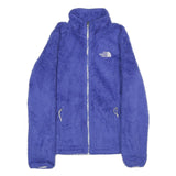 THE NORTH FACE Womens Blue Jacket S Polyester Fleece Outdoor Warm Zip-Up