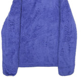 THE NORTH FACE Womens Blue Jacket S Polyester Fleece Outdoor Warm Zip-Up