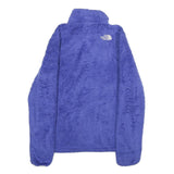 THE NORTH FACE Womens Blue Jacket S Polyester Fleece Outdoor Warm Zip-Up