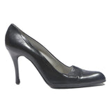 BALLY Womens Classic Black Leather Pumps UK 6.5 Elegant Formal Party Heels