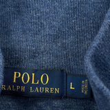 Polo By Ralph Lauren 1/4 Zip - Large Blue Cotton