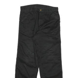 CARHARTT Mens Cotton Blend Black Regular Straight Trousers W31 L29 Workwear