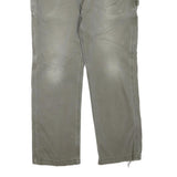 CARHARTT Mens Regular Fit Beige Cotton Blend Workwear Trousers W36 L30 Utility