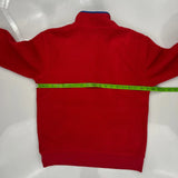 Athl. Div. Polo By Ralph Lauren 1/4 Zip Fleece - Small Red Polyester