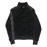 CHAMPION Mens Black Track Jacket S Polyester Blend Plain Zip Casual Sportswear
