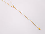 Gilded Triangle Delight Necklace