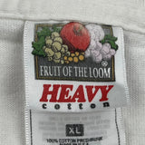 Christian Theme Fruit Of The Loom Single Stitch T-Shirt - XL White Cotton
