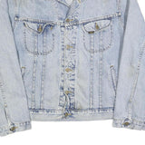 LEE Mens Blue Denim Cotton Jacket XL Woven Classic Button Closure Vintage